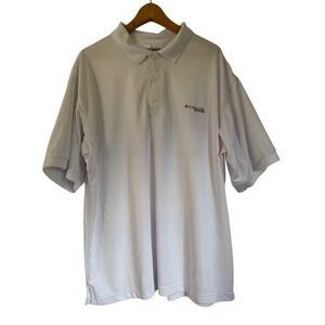 Columbia PFG Performance Fishing Gear Polo Shirt‎ Mens XL/TG Short Sleeve